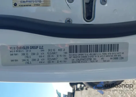 2015 Jeep Patriot High Altitude Edition from USA, damaged, VIN 1C4NJPFAXFD157788